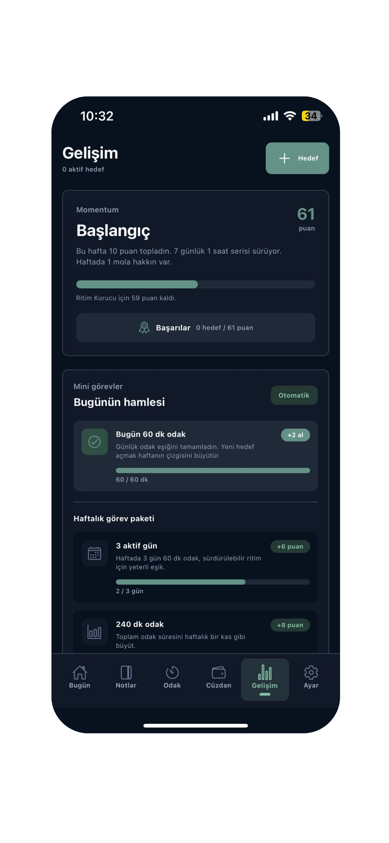 Toparlio Gelişim ekranı